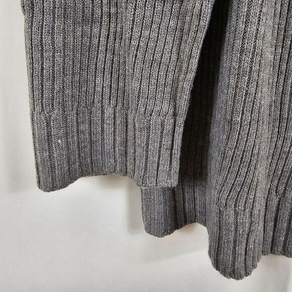 H&M Oversized Half Zip Sweater in Dark Gray - Size M - Picture 6 of 10